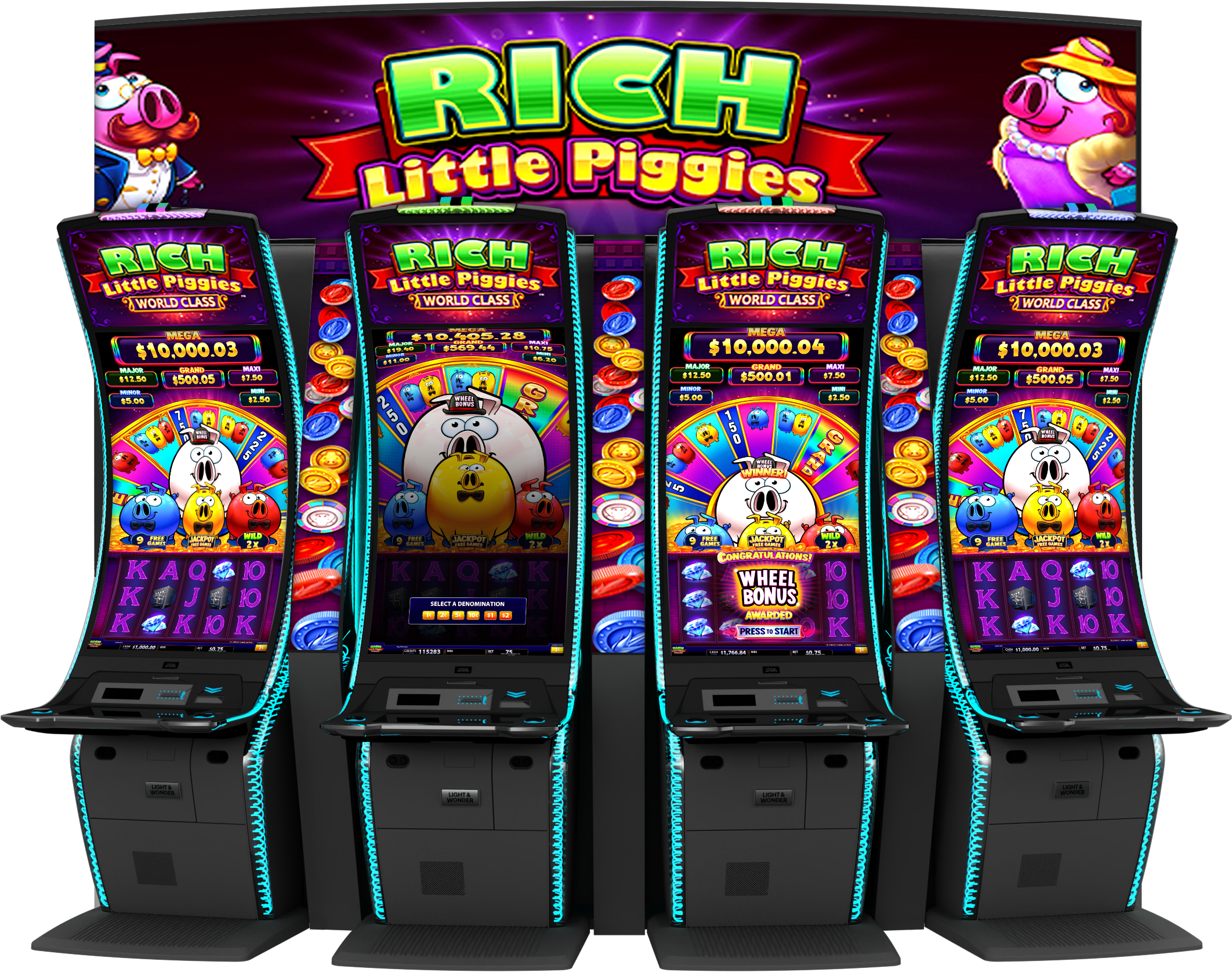 Rich Little Piggies - World Class Cabinet